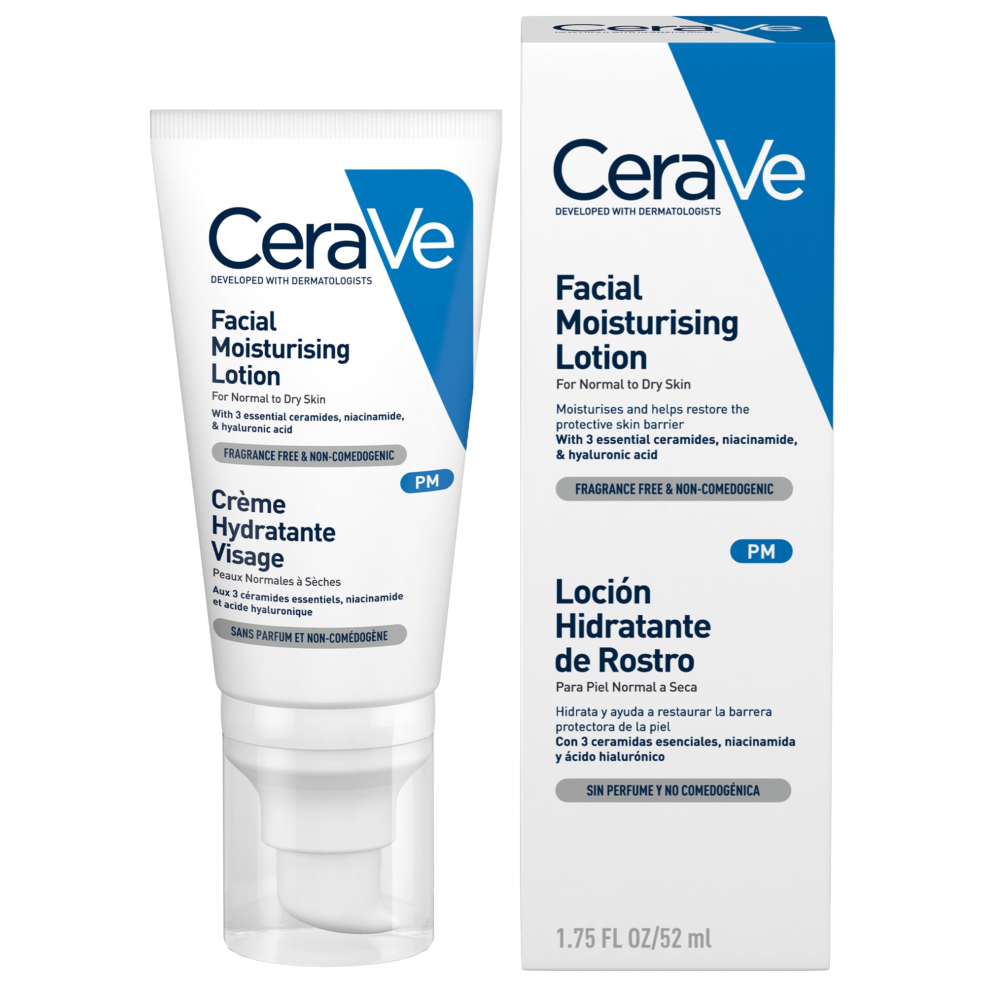 CeraVe Locion Hidratante de Rostro PM 52 ml
