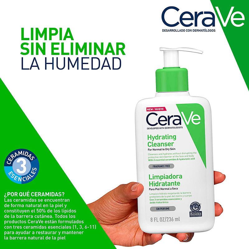 CeraVe Limpiadora Hidratante 236 ml