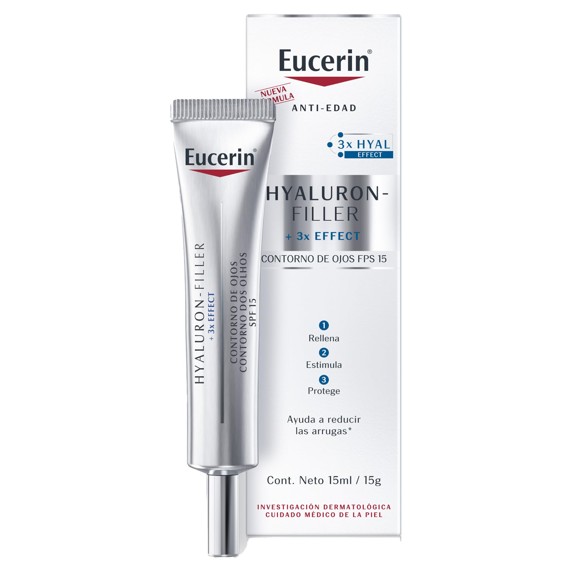 Eucerin Hyaluron Filler 3x Effect Contorno de Ojos FPS 15 15 ml