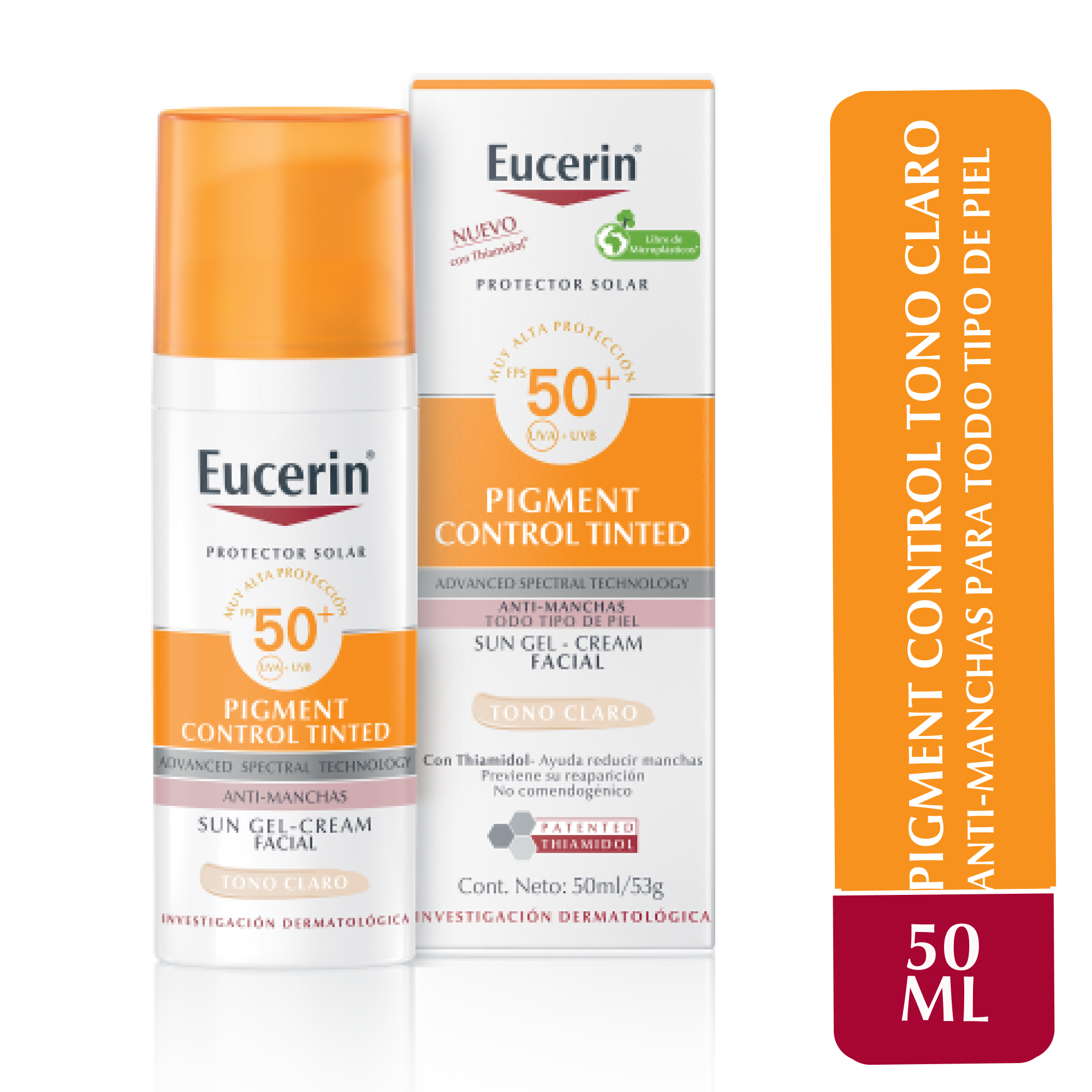 Eucerin Proteccion Solar Facial Pigment Control FPS 50+ Tono Claro 50 ml